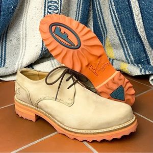 John Fluevog 7TH HEAVEN GIBSON DERBY LACE-UP Boots Size 8